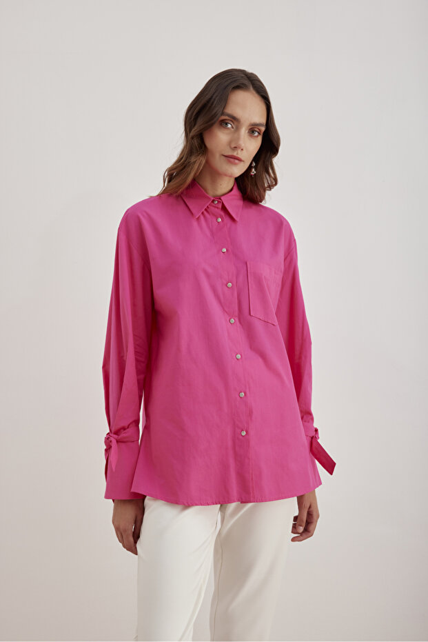 2267111 Kontrast Biyeli Bluz - 1