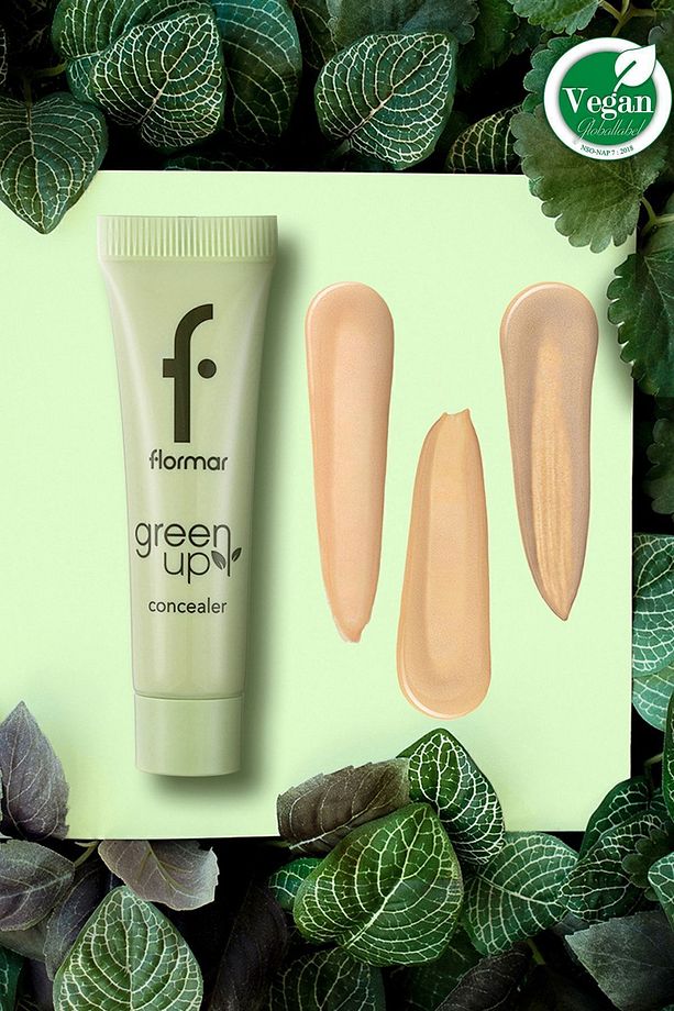 Nemli Ve Aydınlık Görünüm Veren Vegan Likit Kapatıcı-green Up Concealer-001 Lıght-4251903322249 - 5