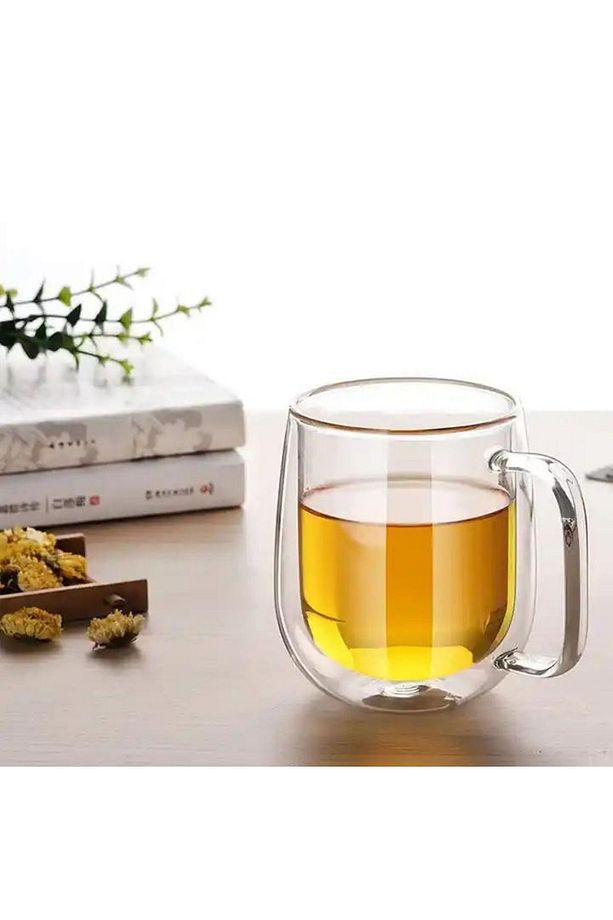 Çift Cidarlı Borosilikat Cam Nescafe,latte,filtre Kahve,süt,bitki Çayı Kupası 300 ml 6 Adet 2769 - 4
