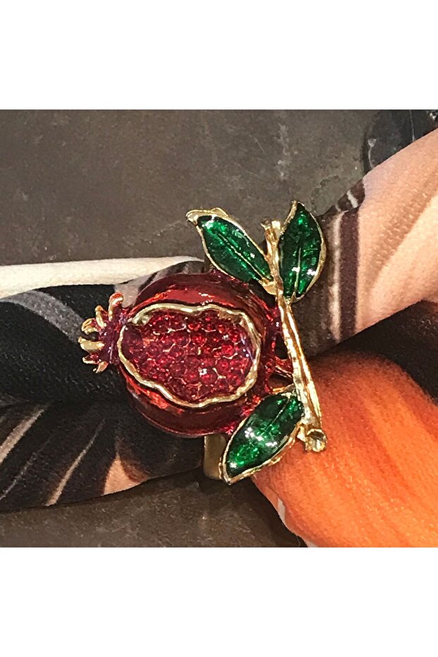 Pomegranate Figured Napkin Ring - 1