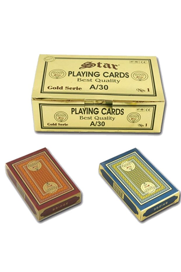 Playing Card Gaming Set of 2 Gold Playing Card Playing Card Poker Paper 2 Decks From Stock - 2