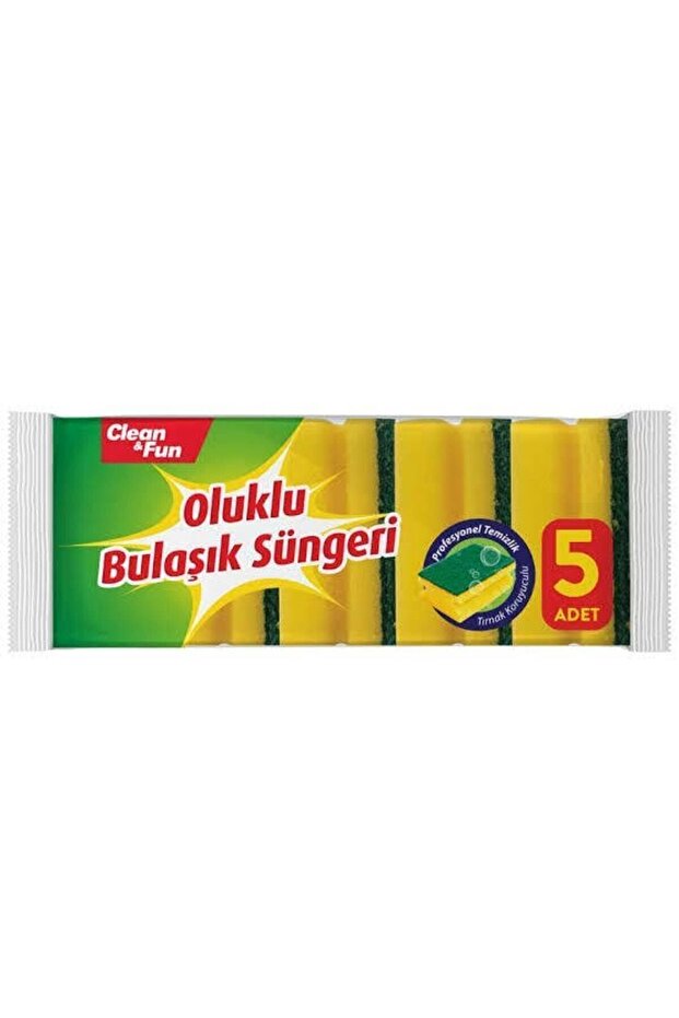Dish Sponge 5 Pieces Corrugated Dish Sponge