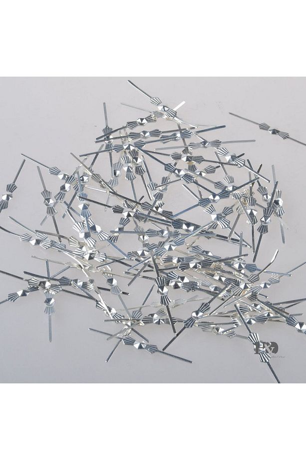 Avize Bağlantı Aparatı Papyon Gümüş Renk 100 Adet(33mmx3,5mm) - 1