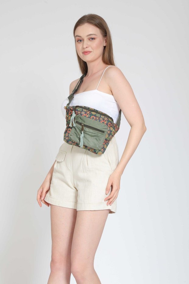 Rez Ethnic Authentic Bohemian Waist Bag Daily Travel Usable Large Volume