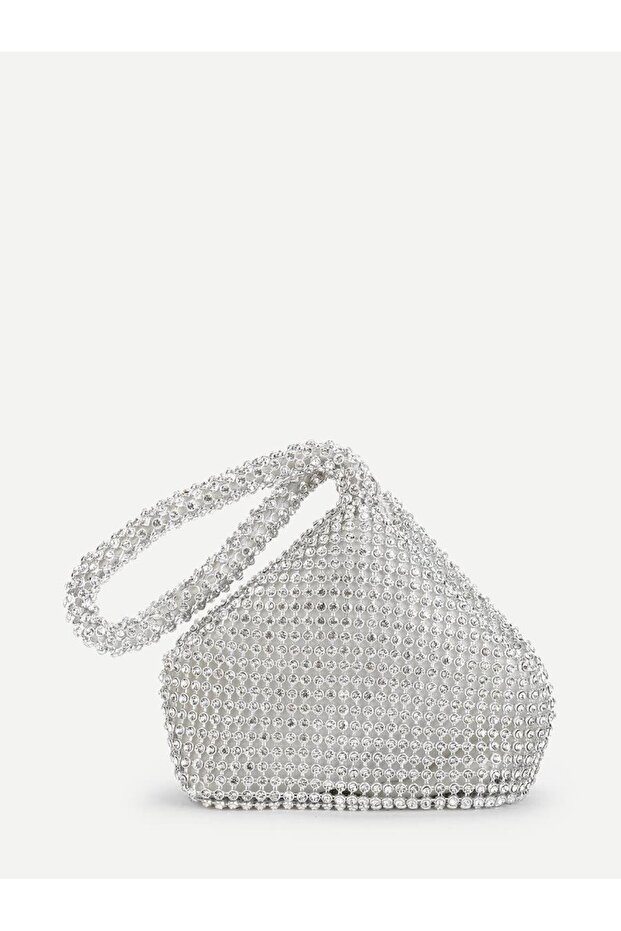 Embellished Mini Bag with Rhinestones