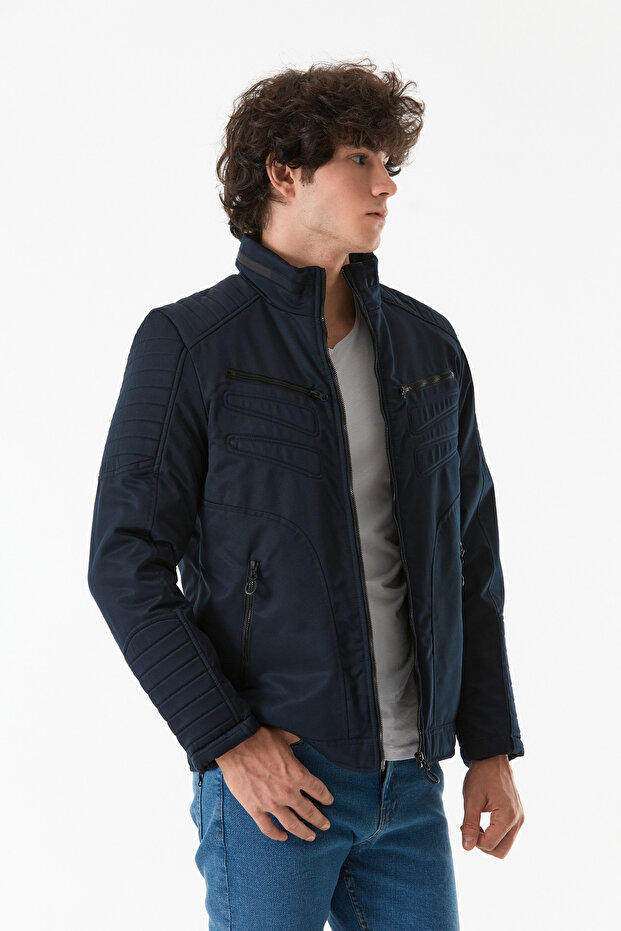 Fermuarlı Çift Cepli Mont - 3