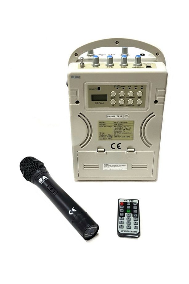 Ga200e El Mikrofonlu Seyyar Taşınabilir Anfi - 2