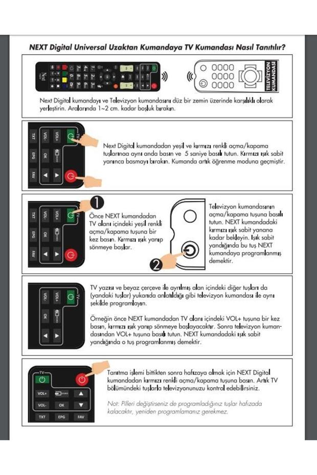 Next Programlanabilir Universal Akıllı Kumanda Orjinal - 5