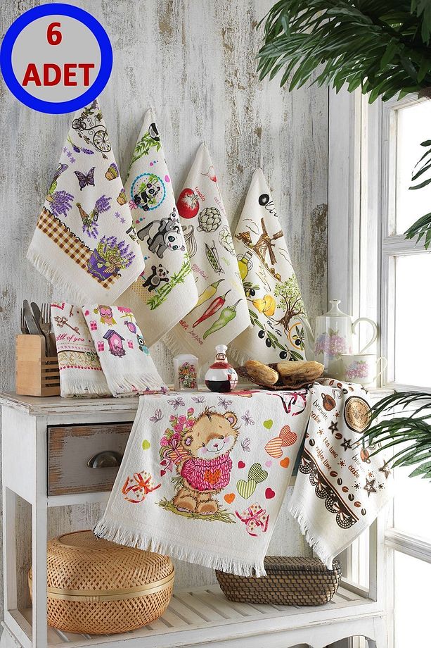 Mutfak Havlusu 40x60 6'lı Set - 1