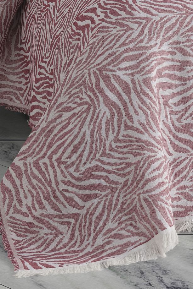 ZEBRA 210x240 ÇİFT KİŞİLİK YATAK ÖRTÜSÜ MÜRDÜM - 3