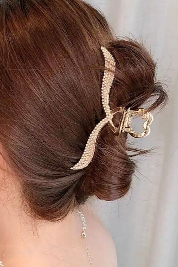 Heart Pearl Metal Latch Clasp