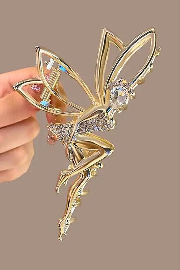 FAIRY GIRL FULL STONE METAL LATCH BUCKLE