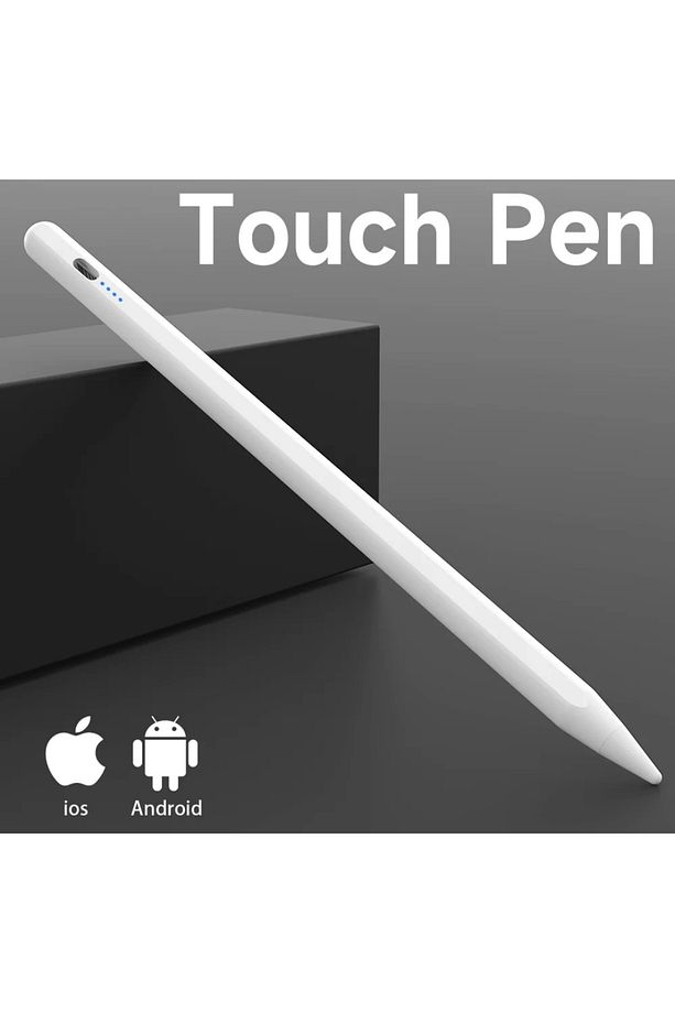 iOS Android Windows Uyumlu Tablet Kalemi Yedek Uçlu Universal Type-C Şarjlı iPad Yazı Çizim Kalemi - 2