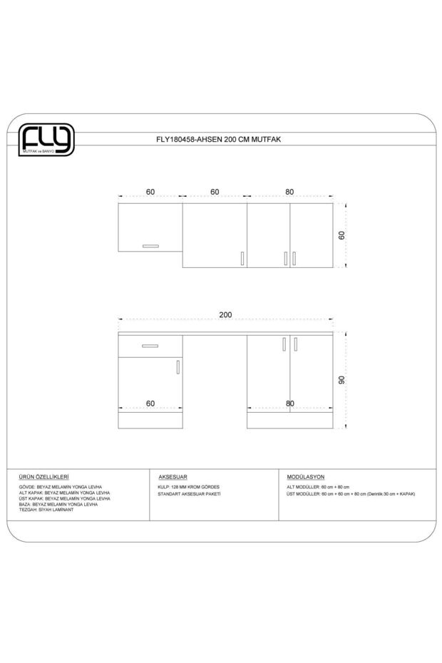 AHSEN 200 CM MUTFAK - 7