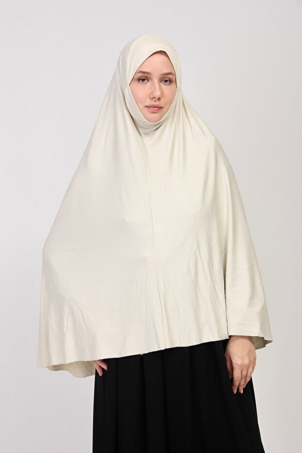 وشاح عملي مقاس قياسي مع حجاب 5xl كريمي
