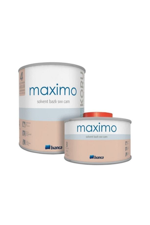 Maximo Solvent Bazlı Sıvı Cam Parlak 0.50 Kg - 1