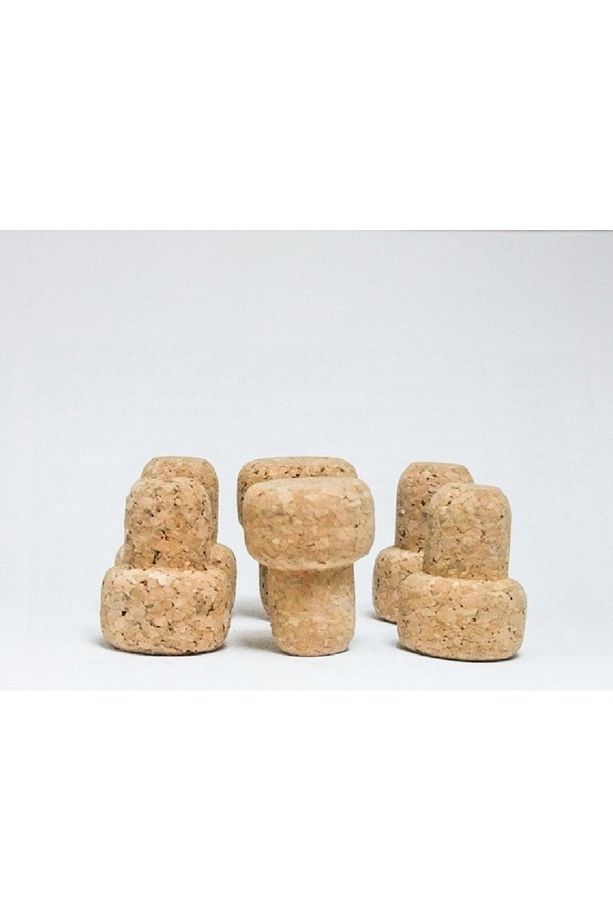 70cc. Standart Şarap Şişesi Mantar Tipa (ELLE TAKILIR) 6 Adet (19MMX28MMX40MM) - 1