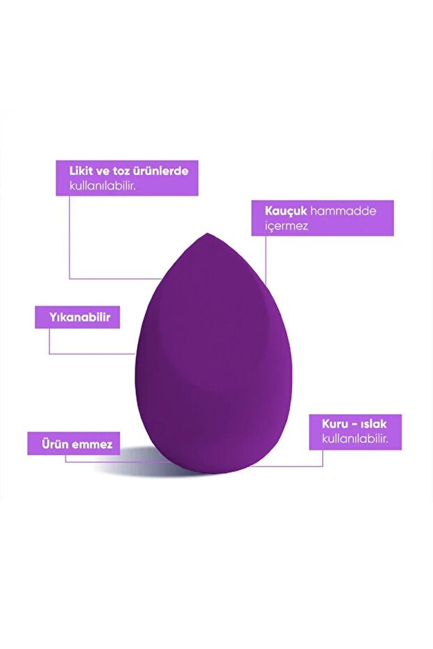 Makyaj Süngeri Mor - 2