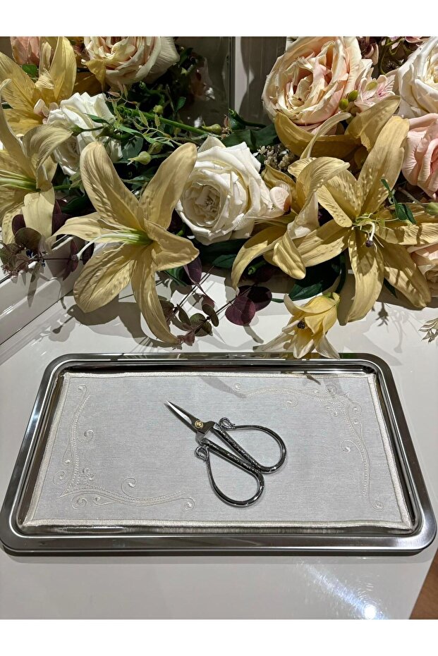 مجموعة صينية العرض الفضية - 2