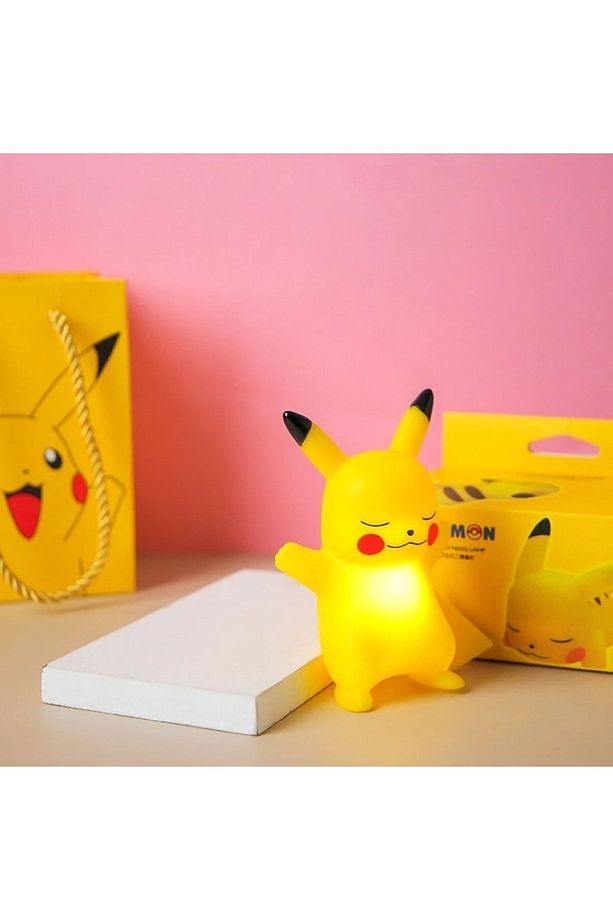 Pokemon Pikachu Gece Lambası Figürü - Kutulu Ve Karton Poşetinde - 1