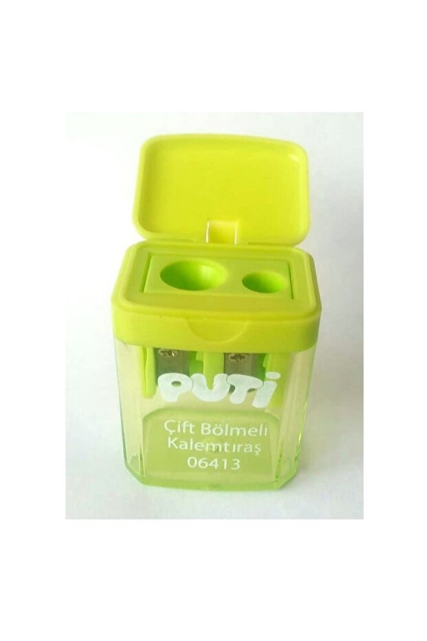 1 مبراة أقلام مع حجرة مزدوجة - 1