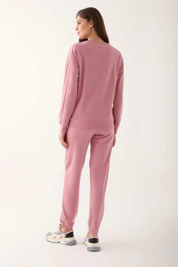 PEMBE KADIN PİJAMA TAKIMI - 5