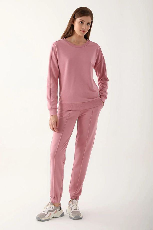 PEMBE KADIN PİJAMA TAKIMI - 2
