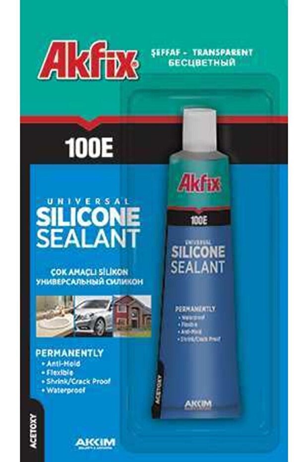 100e Genel Amaçlı Şeffaf Tüp Silikon (50gr) - 1