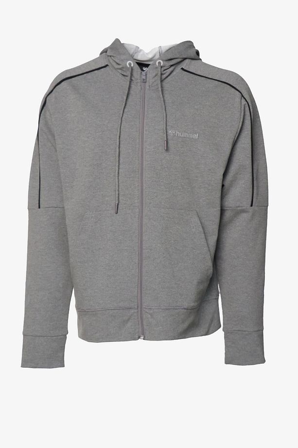 Hmlissina Zip Hoodie Erkek Gri Sweatshirt 921695-2833 - 5