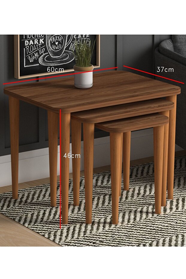 Letto 3'lü Zigonsehpa Ceviz - 3