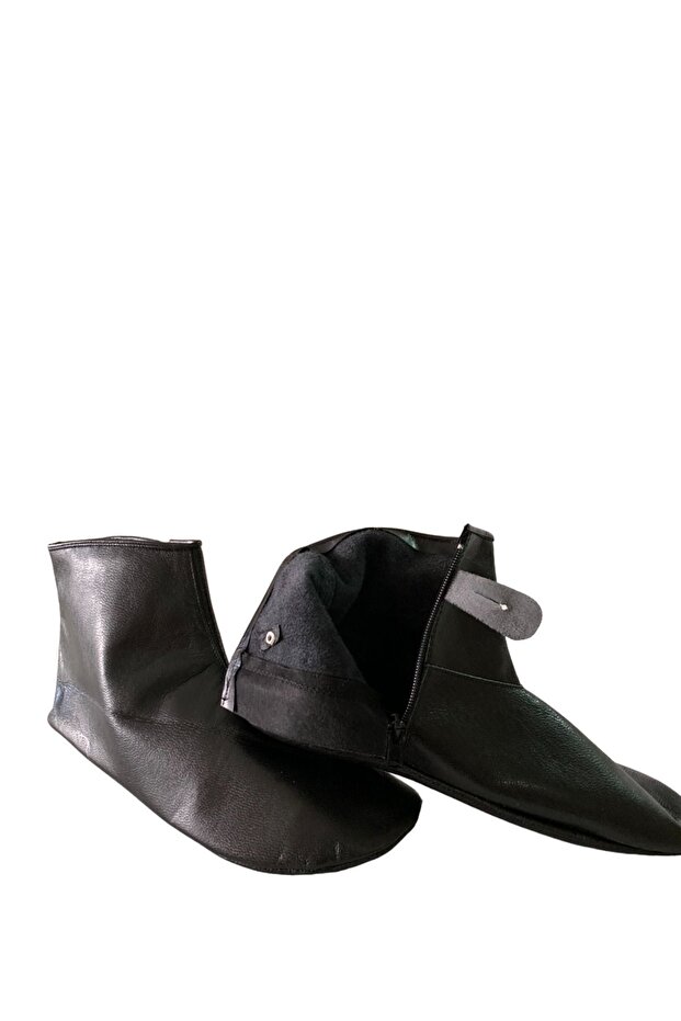 Goat Leather Unlined Zipper Socks Mest