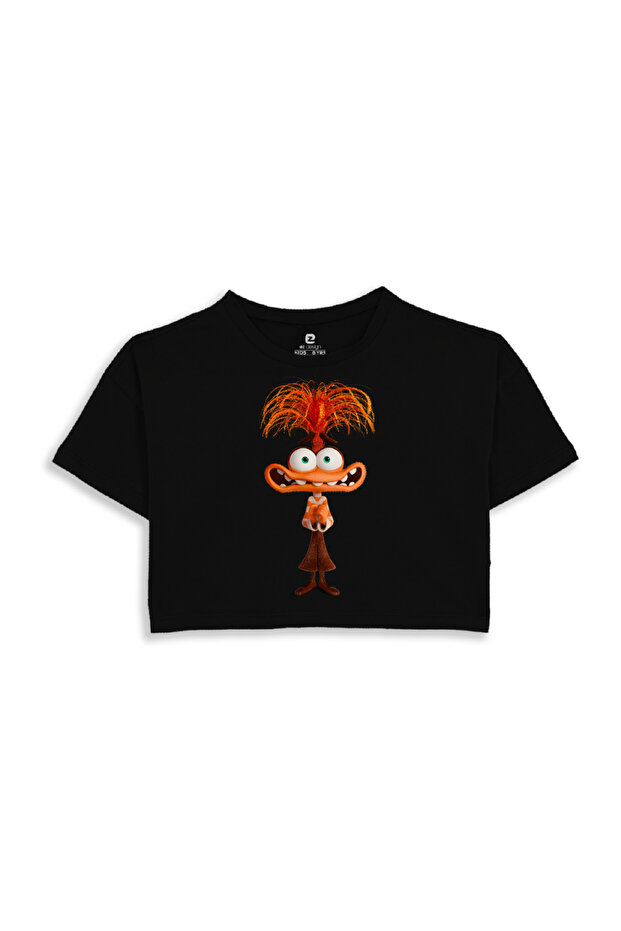 Reverse Face Printed Crop Tshirt - 2