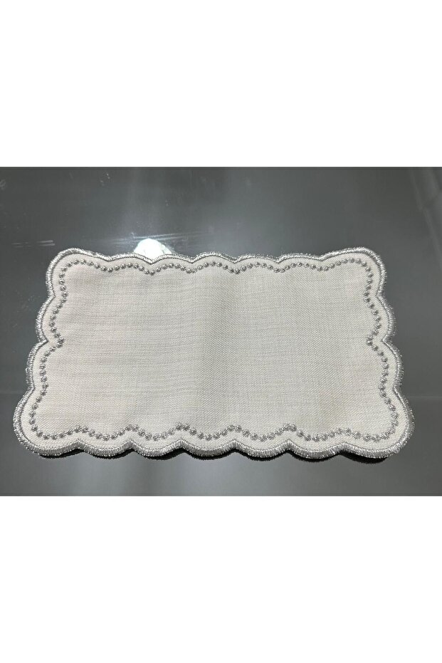 غطاء صينية مستطيل منقط، مقاس 24×15 سم