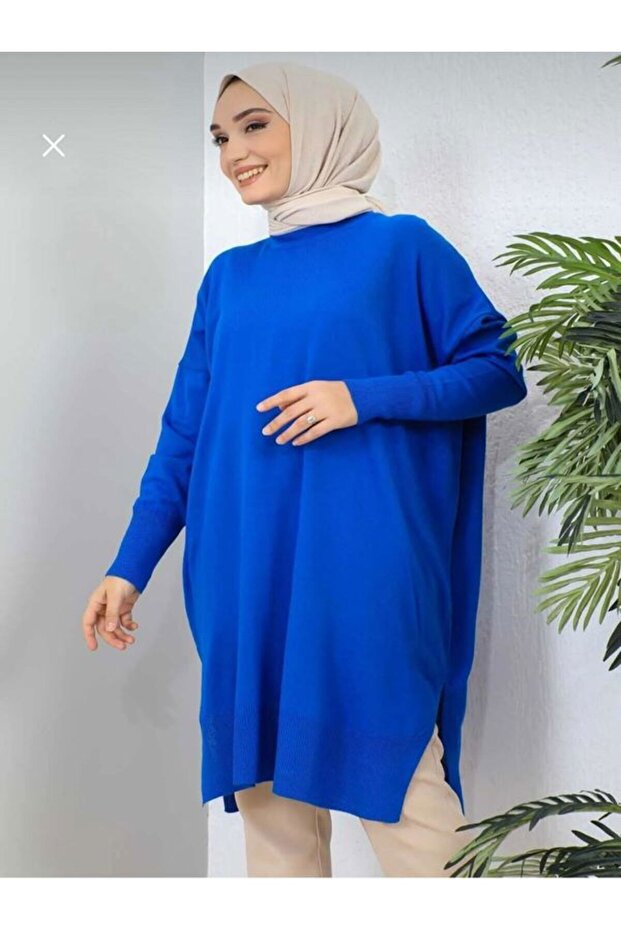WOMEN'S BICYCLE COLLAR SKIRT SLITCHED STYLISH MERCERIZED SLAP TRICK TUNIC