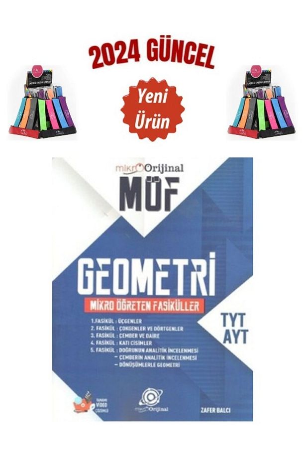 Güncel 2024 TYT AYT Geometri MÖF Mikro Öğreten Fasiküller Set+Cambridge Kalemlik - 1