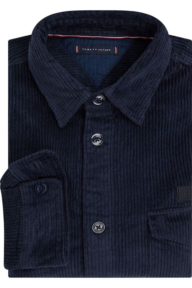 CORDUROY SOLID OVERSHIRT - 3