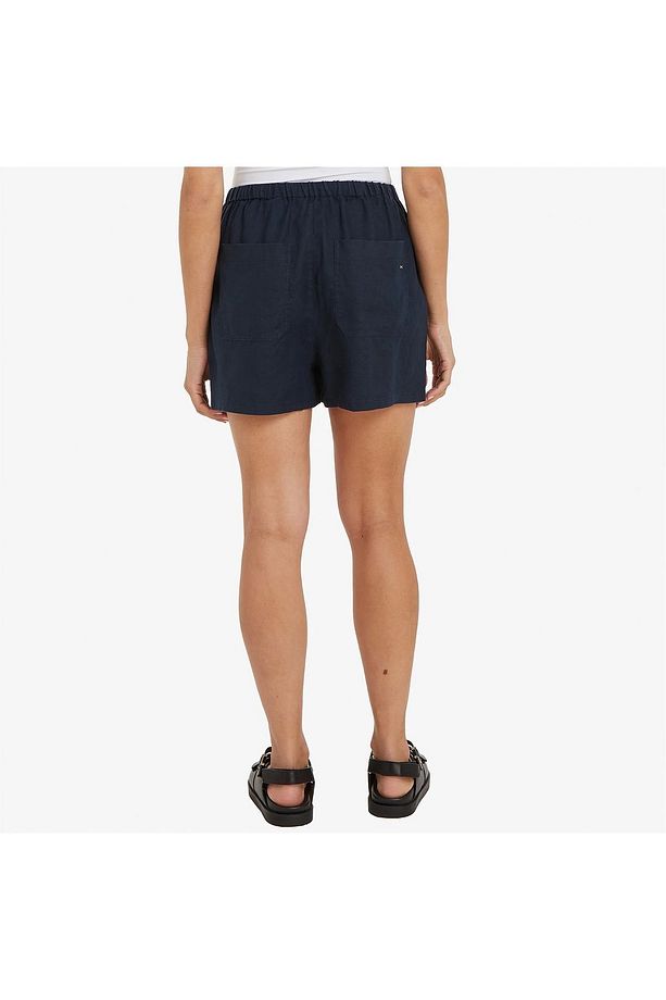 PULL ON CASUAL LINEN SHORT - 1