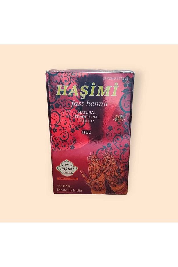 Hint Kınası Kırmızı 12 Li Paket 25 gr Tüp Dövme Sıkma Kına Ve Desen-şablon A4 - 4
