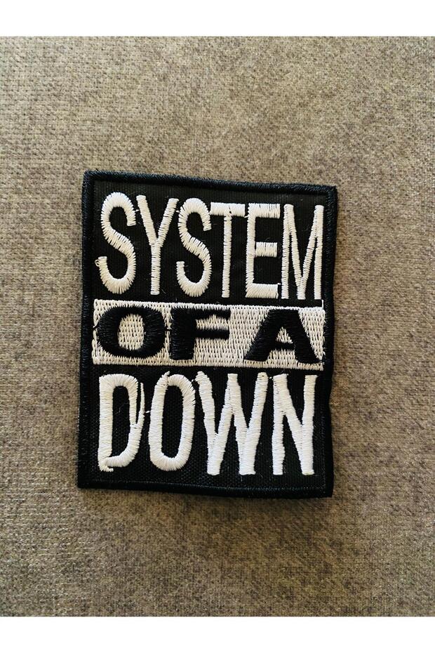مجموعة موسيقى System of a Down - رقعة مطرزة، رقعة حجاب قابلة للخياطة (8x6 سم)