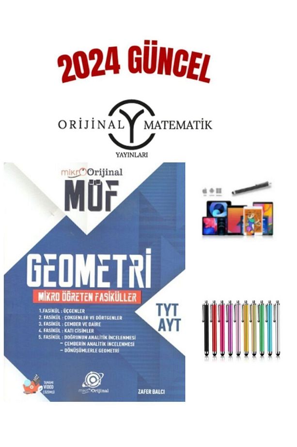 2024 Mikro Orijinal Tyt-Ayt Geometri Möf Mikro Öğreten Konu Anlatımlı Fasikül+Kalem - 1
