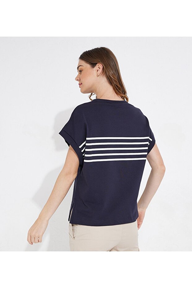 RLX STRIPE EMB C-NK SS - 3