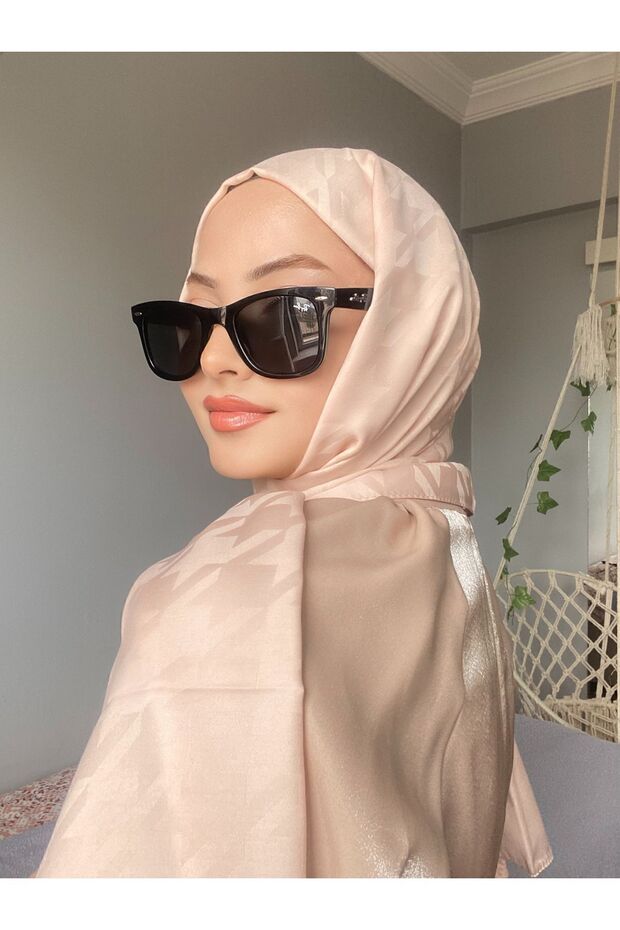 شال جاكار حريري بنمط البراز - 1