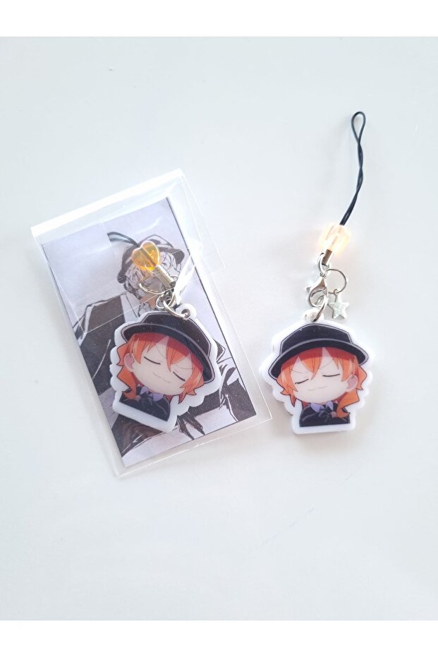Bungou Stray Dogs Chuuya حزام الهاتف / زخرفة الحقيبة