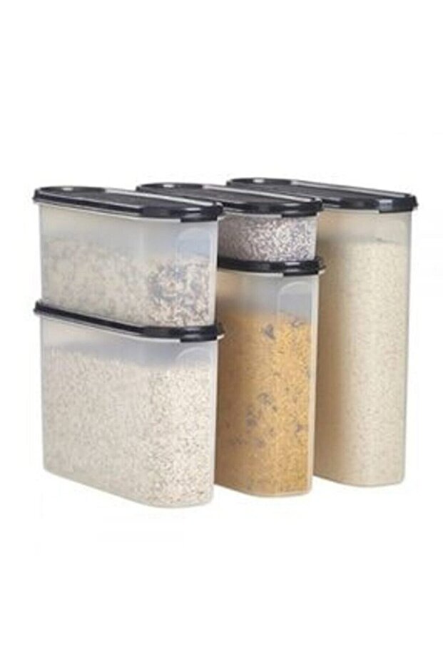 Oval Set 5 li Siyah Kapak - 1