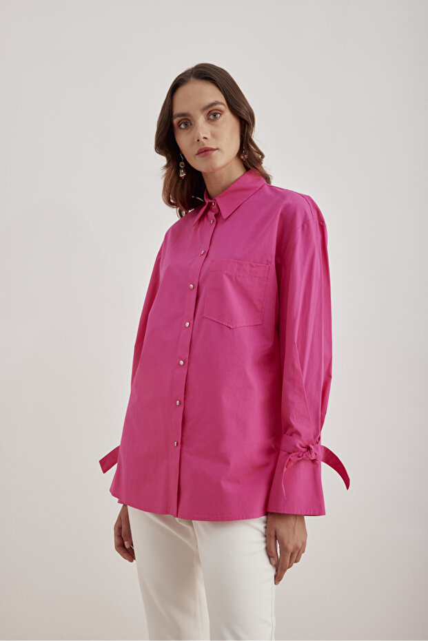 2267111 Kontrast Biyeli Bluz - 5