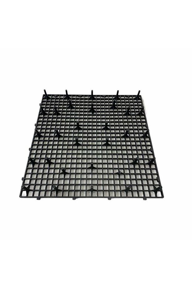 2 M2 8 Adet 50x50 Plastik Güvercin Kümes Taban Izgarası (siyah) - 3