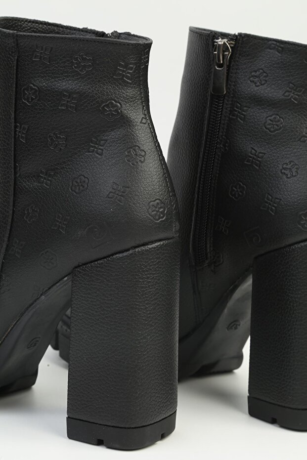 ® | PC-54112 Kadın Siyah Platform Topuklu Bot - 4