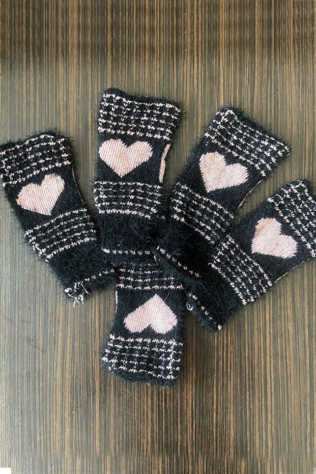 5-Pack Yumoş Heart Fiber Dowry Box Heart Fiber Black Powder Heart