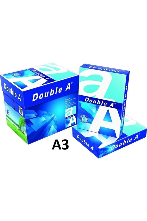 500 ورق نسخ أبيض 80 جرام - Double-a A3 (5 عبوات)