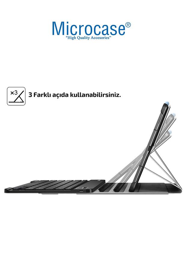 Samsung Galaxy Tab S6 Lite P610 10.4 Inch Tablet Bluetooth Klavyeli Standlı Kılıf - Bkk1 - 6